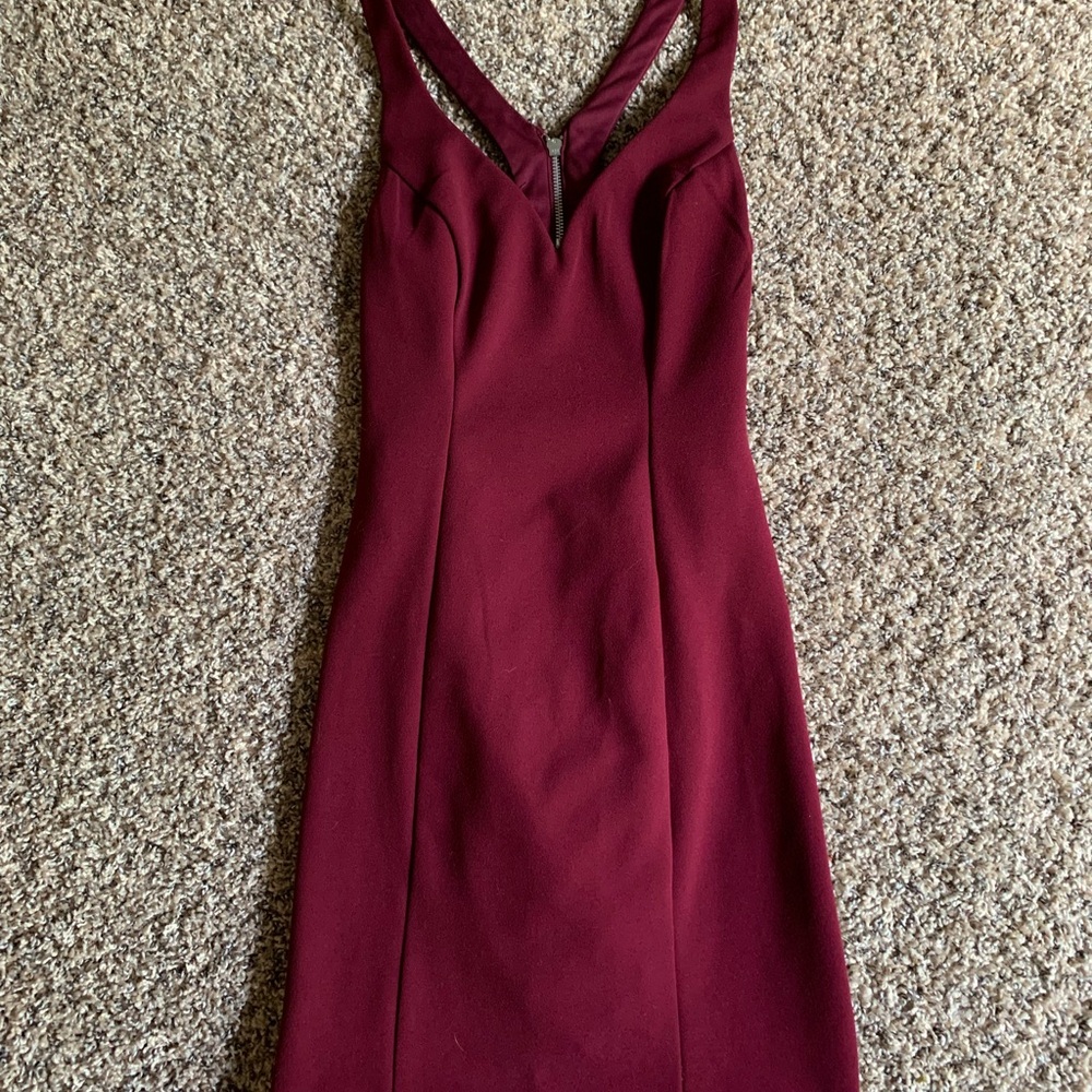 B Darlin Deep Red Mini Dress